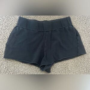 Free People Black Athletic Shorts